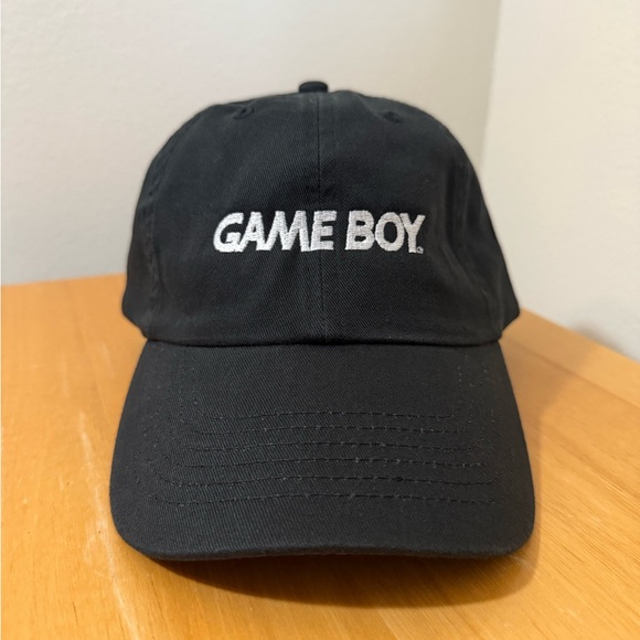 Black Game Boy Strap Back Hat - Picture 1 of 3